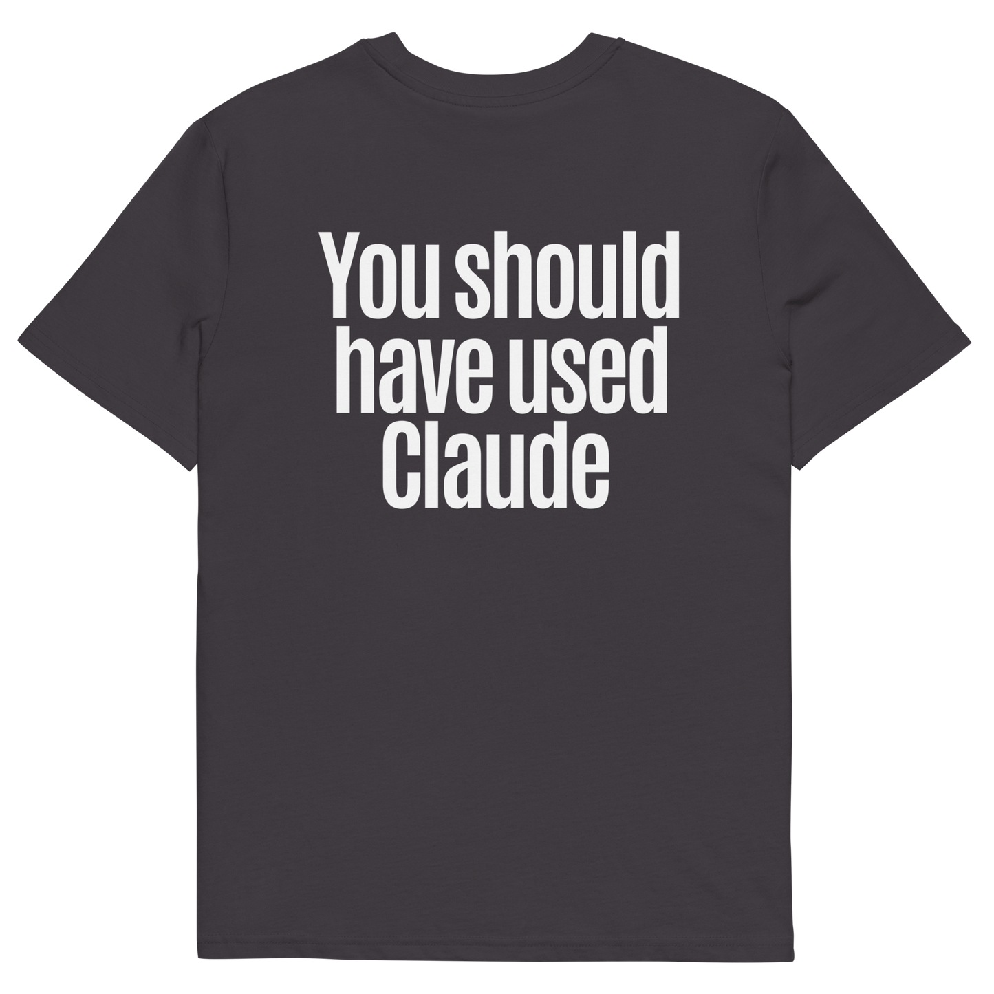 Used Claude Tee — Back