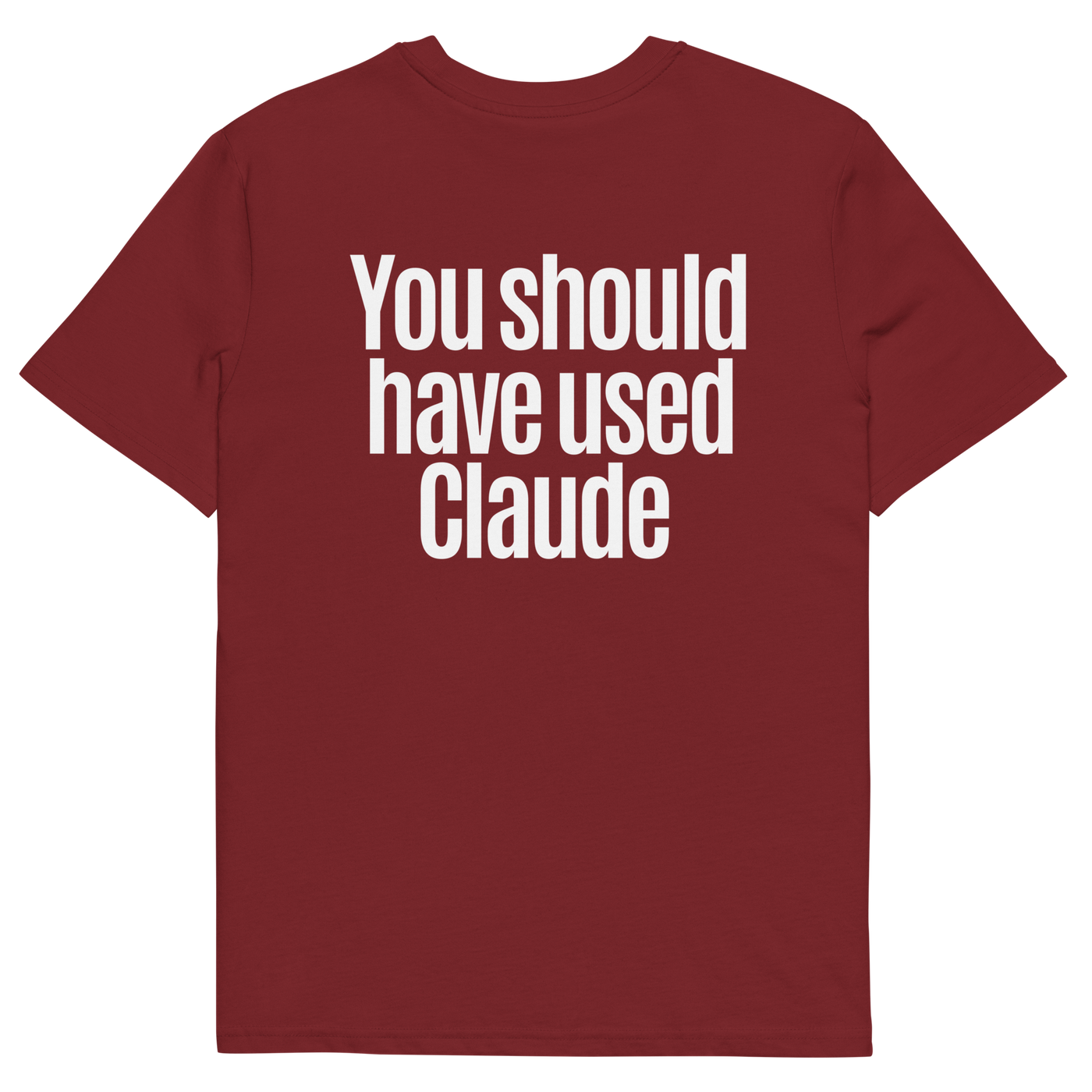 Used Claude Tee — Back