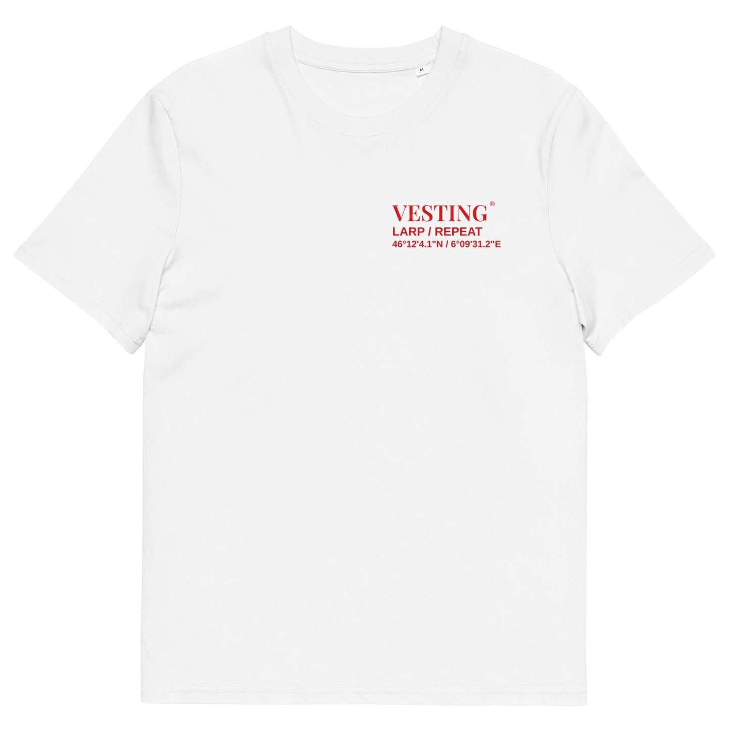 Used Claude tee, White, front